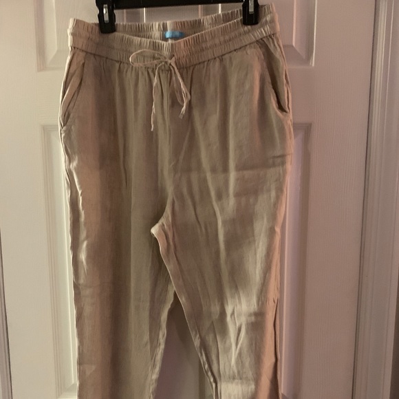 J. McLaughlin linen draw string pants - Picture 1 of 3